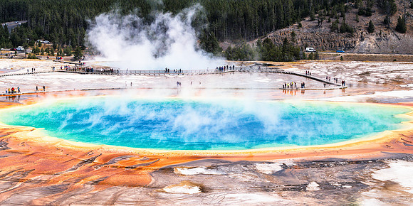 20180912-JAH04042:  Grand Prismatic Spring in Yellowstone National Park.