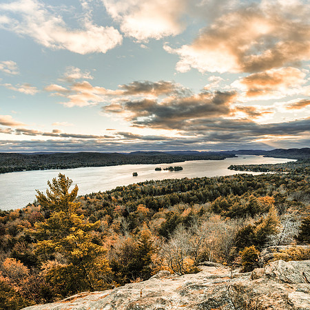20181018-JAH05350: Rocky Mountain in Inlet NY overlooking Fourth Lake (square image)