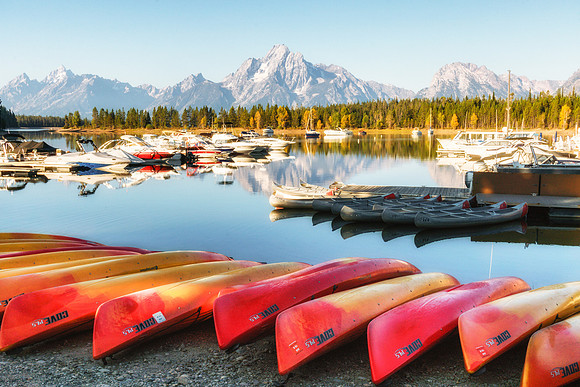 20180910-JAH03126: The marina at Colter Bay Village in Grand Teton NP.