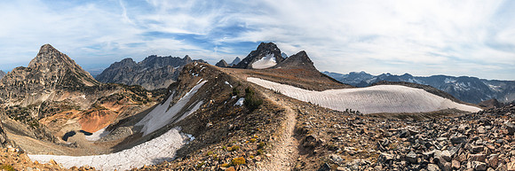 20180910-JAH03279: Paintbrush Divide is one nasty climb in Grand Teton NP. (3x1 size)