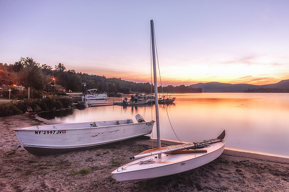 20180820-JAH02310: Sea-faring vessels at Blue Mountain Lake, Adirondacks NY.