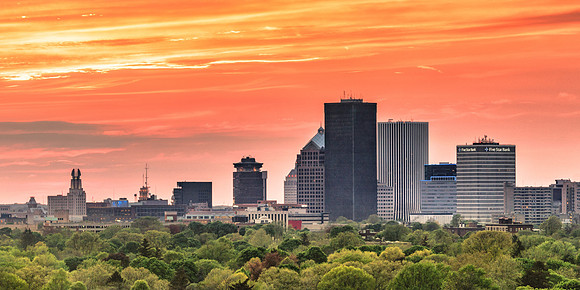 20180515-JAH09245: Another colorful sunset across the city of Rochester NY! (2x1 size)