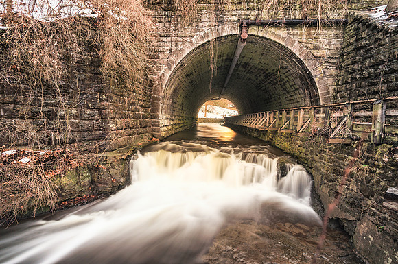 20161226-DSC3710: Train tunnel across Allens Creek in Penfield NY.