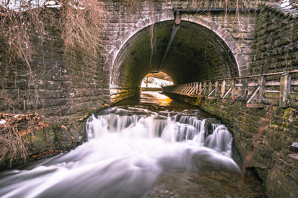 20161226-DSC3710: Train tunnel across Allens Creek in Penfield NY.