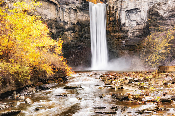 20131019-DSC0129: The bottom of Taughannock Falls near Cayuga Lake, NY.