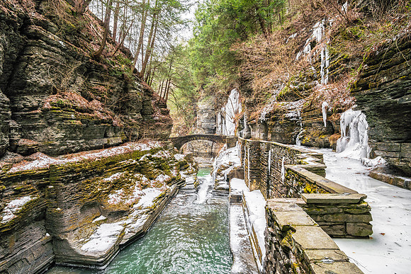 20180127-JAH07574: A very dramatic entrance to Robert Treman State Park NY.