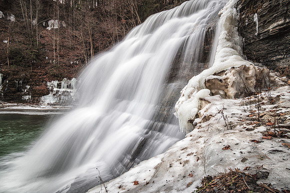 20180127-JAH07649: Lower Falls at Robert Treman State Park in NY.