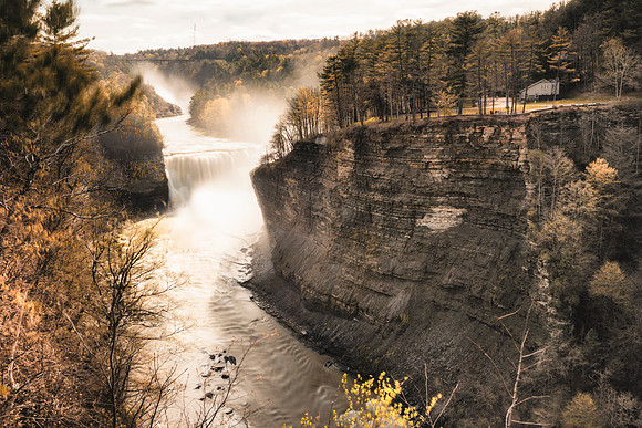 20170422-JAH02286: Middle Falls of Letchworth State Park NY.