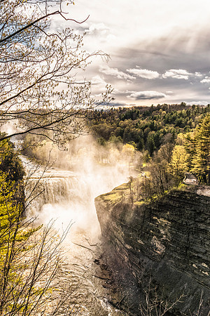 20170422-JAH02332: Letchworth State Park's Middle Falls.