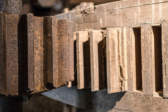 20170423-JAH02605: Wooden gears at the Old Mill, Robert Treman State Park NY.