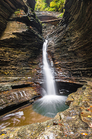 20161008-DSC3632: Central Cascade waterfall in Watkins Glen State Park.