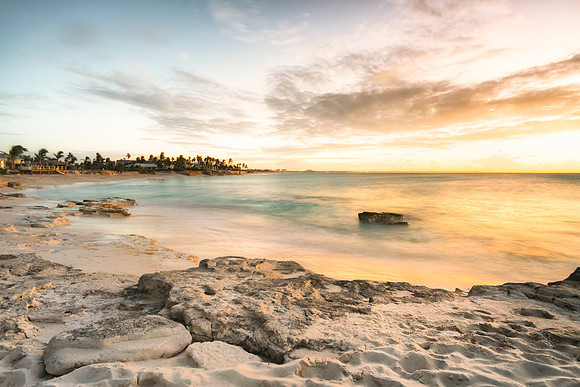 20180221-JAH08043: Another sunset at Pelican Beach, Turks & Caicos Islands.