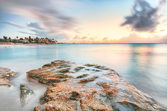 20180224-JAH08348: Turquoise sunsets at Pelican Beach, Turks & Caicos Islands.