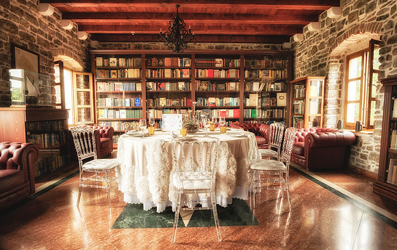 20180725-JAH00610: Library inside the Citadela in Old Town Budva, Montenegro.