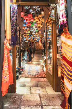20180727-JAH01265: A lighting merchant in Old Town Kotor, Montenegro.
