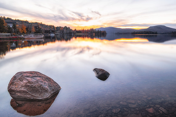 20171021-JAH07337: Blue Mountain Lake just after sunset, Adirondacks NY.