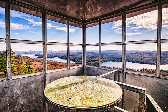 20171022-JAH07369: Rondaxe fire observation tower, Bald Mountain, Old Forge NY.