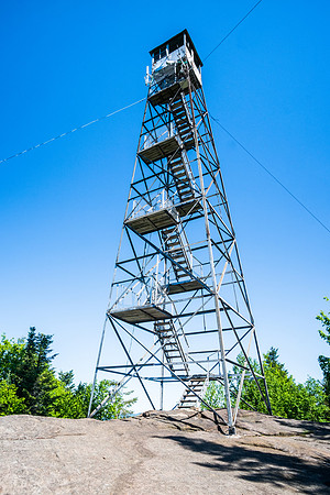 20180611-JAH09848: Goodnow Mountain fire observation tower in Newcomb, Adirondacks NY.