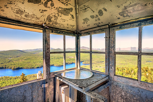 20180611-JAH09861: Goodnow Mountain fire observation tower in Newcomb, Adirondacks NY.