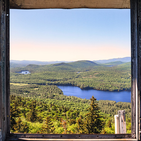 20180611-JAH09868: Goodnow Mountain fire observation tower in Newcomb, Adirondacks NY (square image)