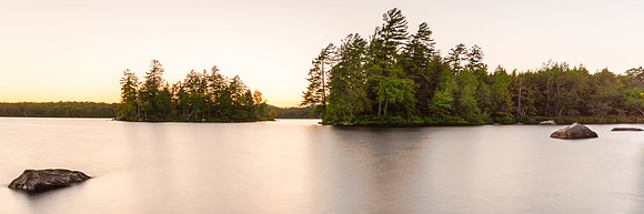 20170621-JAH03662: Sunset over Sacandaga Lake @ Moffitt Beach in Speculator NY (3x1 image size)