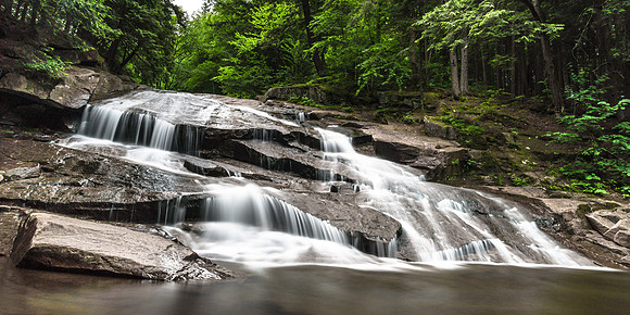 20170623-JAH03943: Hope Falls (aka Tenant Falls) in Hope NY, Adirondacks. (2x1 image size)