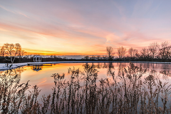 20181205-JAH05872: Sunset near Seneca Lake in Lodi NY.