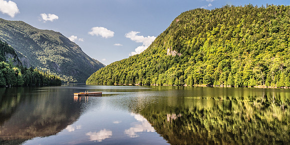 20140809-DSC2699: Lower Ausable Lake in Keene Valley, Adirondacks NY (2x1 image size)