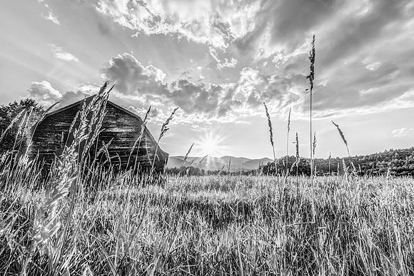 20140809-DSC2997: The old barn, now demolished, in Keene Valley, Adirondacks NY.