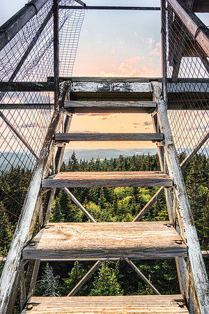 20170826-JAH07049: Pillsbury Mountain fire tower near Lake Pleasant, Adirondacks NY.