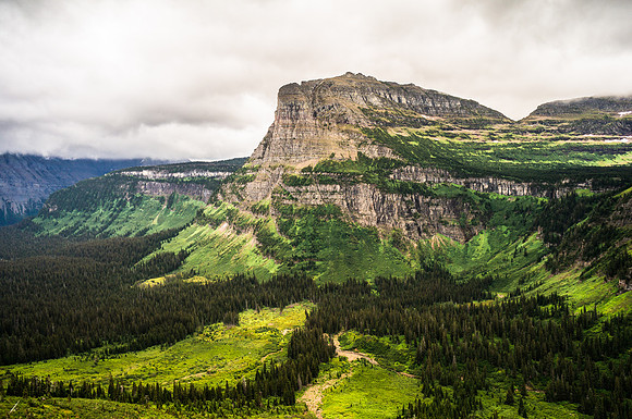 20140901-DSC4113: Heavy Running Mountain in Glacier National Park, Montana.
