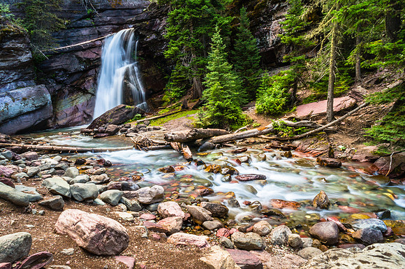 20140901-DSC4641: Baring Falls in Glacier National Park, Montana.