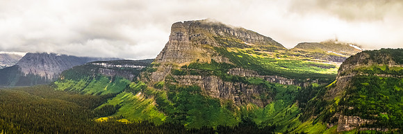 20140901-DSC4117: Heavy Runner Mountain in Glacier National Park, Montana (3x1 image size)