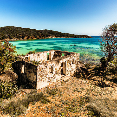 20160229-DSC9712: Abandoned prime real estate at Little Lameshur Bay, St John USVI. (Square image)