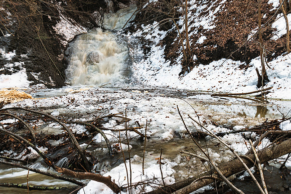 20190204-JAH06389: Barnes Creek gorge during a February thaw.