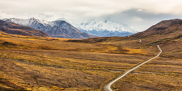 20120902-IMG_2674: Park Road in Denali National Park, Alaska (wide image).