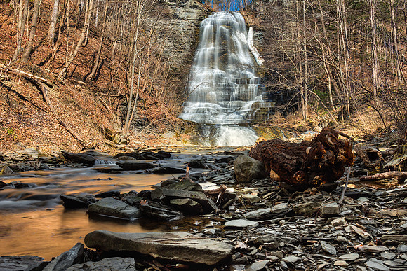 20190320-JAH06566: Emilie Jonas Falls in Lansing, NY near Cayuga Lake.
