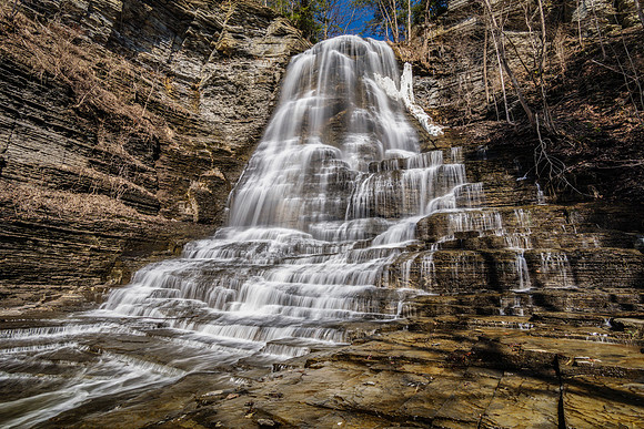 20190320-JAH06621: Emilie Jonas Falls in Lansing, NY near Cayuga Lake.