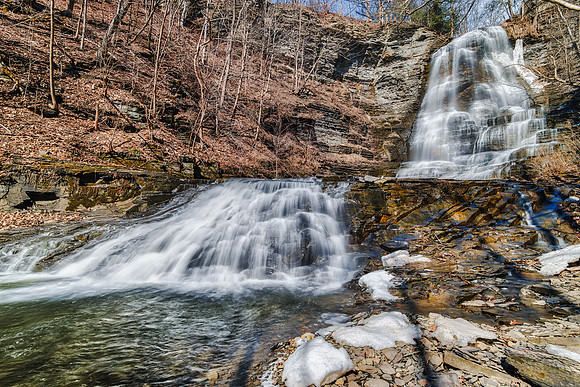 20190320-JAH06614: Emilie Jonas Falls in Lansing, NY near Cayuga Lake.