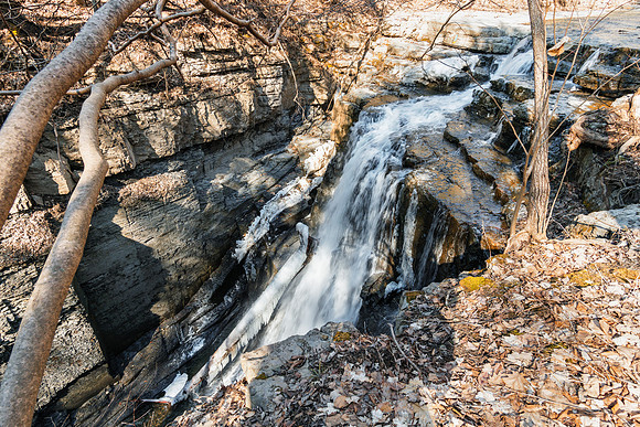 20190320-JAH06635: Pocket Falls in Edwards Lake Cliff Preserve, Lansing NY.