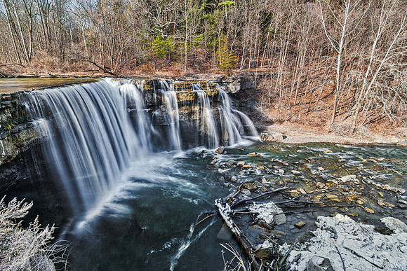 20190320-JAH06682: Salmon Creek Falls in Ludlowville, New York.
