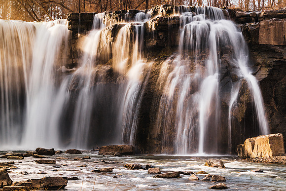 20190320-JAH06722: Salmon Creek Falls in Ludlowville, New York.