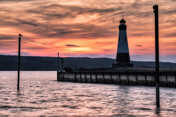 20190320-JAH06772: Lighthouse at Myers Point in Lansing, New York.