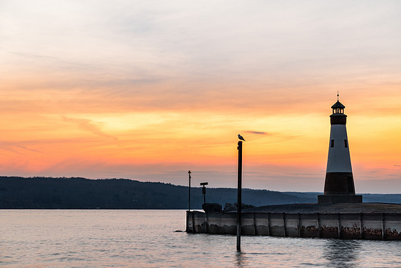 20190320-JAH06834: Lighthouse at Myers Point in Lansing, New York.