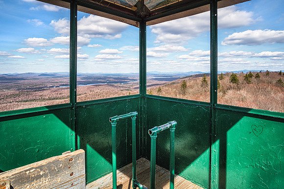 20190430-JAH07099: Mt Arab fire tower in Tupper Lake, NY Adirondacks.