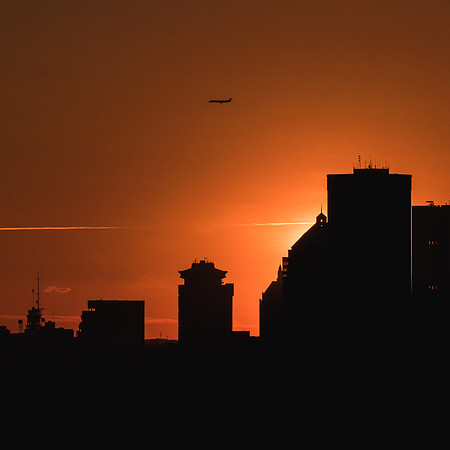 20190623-JAH07631: Flying over Rochester NY during an early summer sunset.
