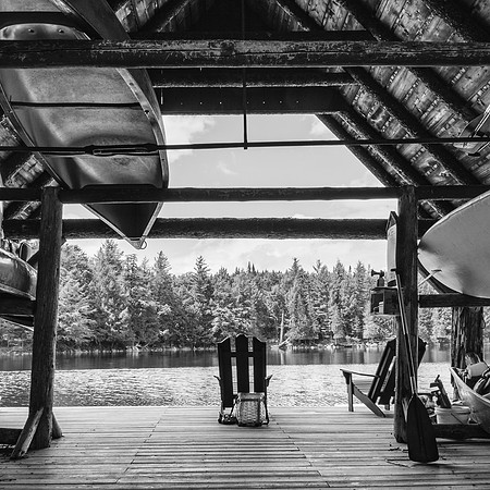 20190629-JAH07916-Square: Boat house at the Great Camp Sagamore, Adirondacks NY.