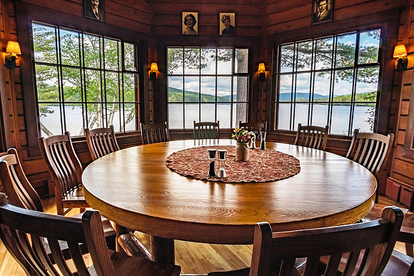 20190629-JAH07940: Lovely place for dinner at Great Camp Sagamore near Raquette Lake, Adirondacks NY