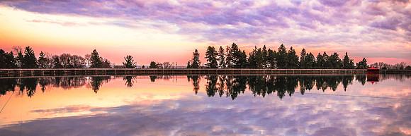 20170121-JAH00134: Cobbs Hill Reservoir reflections (1x3 size)