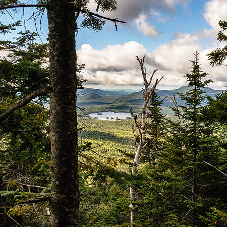 20190831-JAH09335: Elk Lake from halfway up Beckhorn Mountain in the Dix Wilderness.